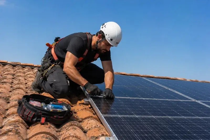 Maintenance et monitoring de panneaux solaires à Porchères