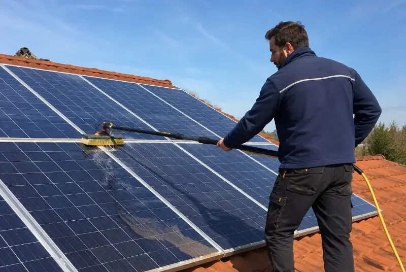 Nettoyage et entretien de panneaux solaires à Porchères